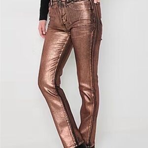 Copper foil jeans